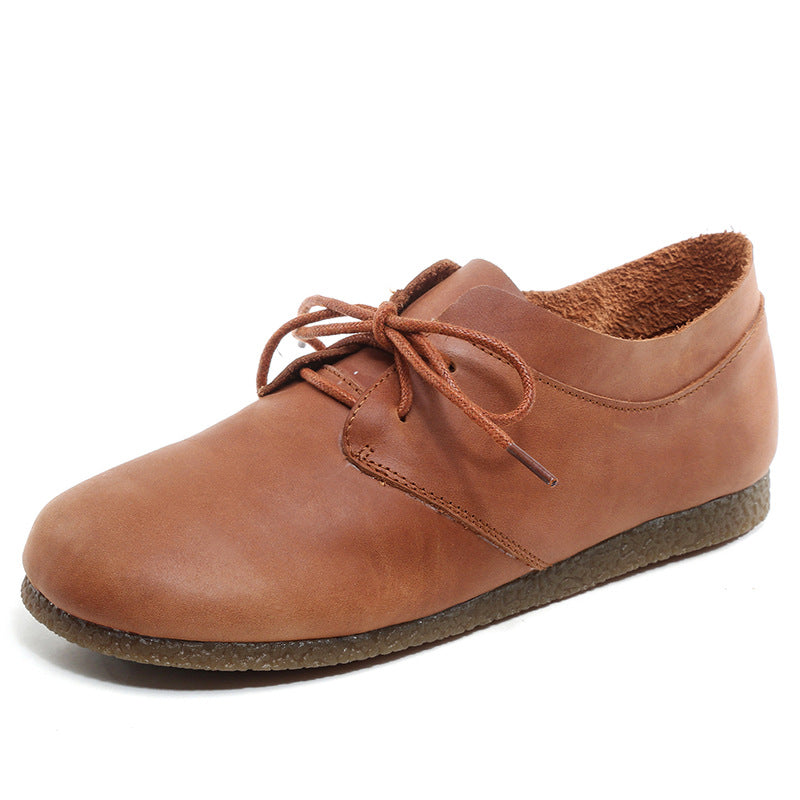 Women's Spring Art Retro Mori Genuine Cotton Casual Shoes