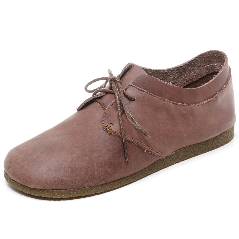 Women's Spring Art Retro Mori Genuine Cotton Casual Shoes
