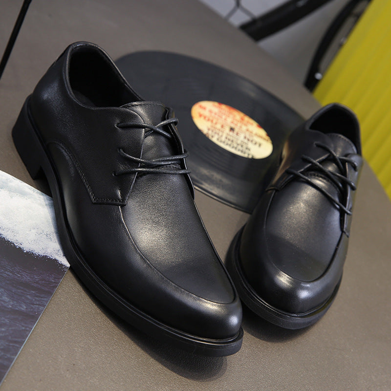 Men's Autumn Business Formal Fashion Round Toe Leather Shoes
