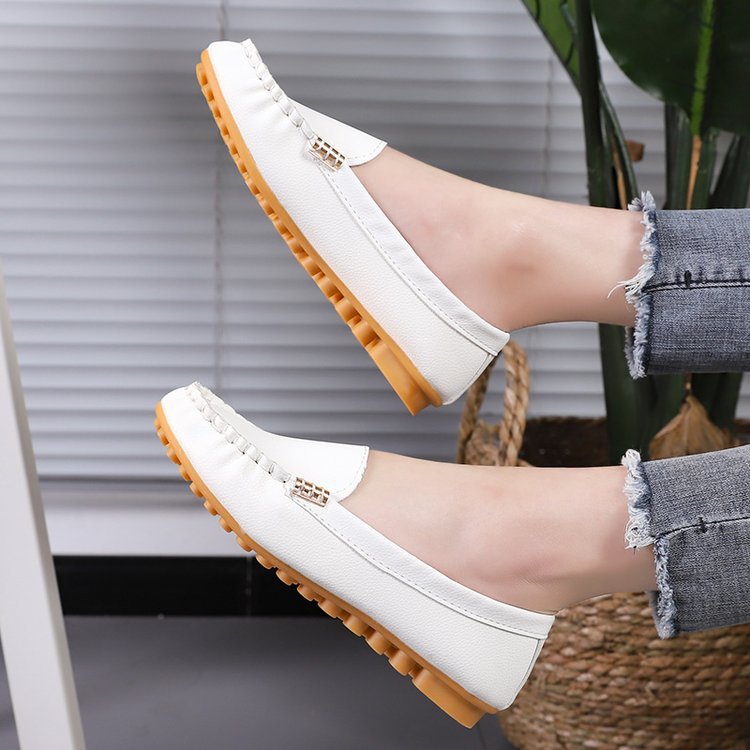 Women's Flat Round Toe Shallow Mouth Plus Casual Shoes