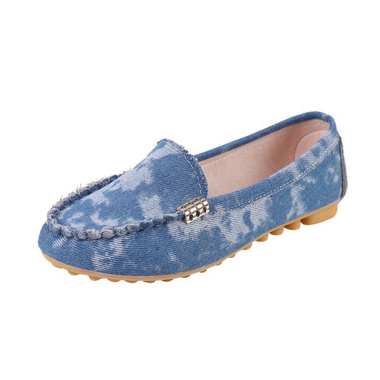 Women's Flat Round Toe Shallow Mouth Plus Casual Shoes