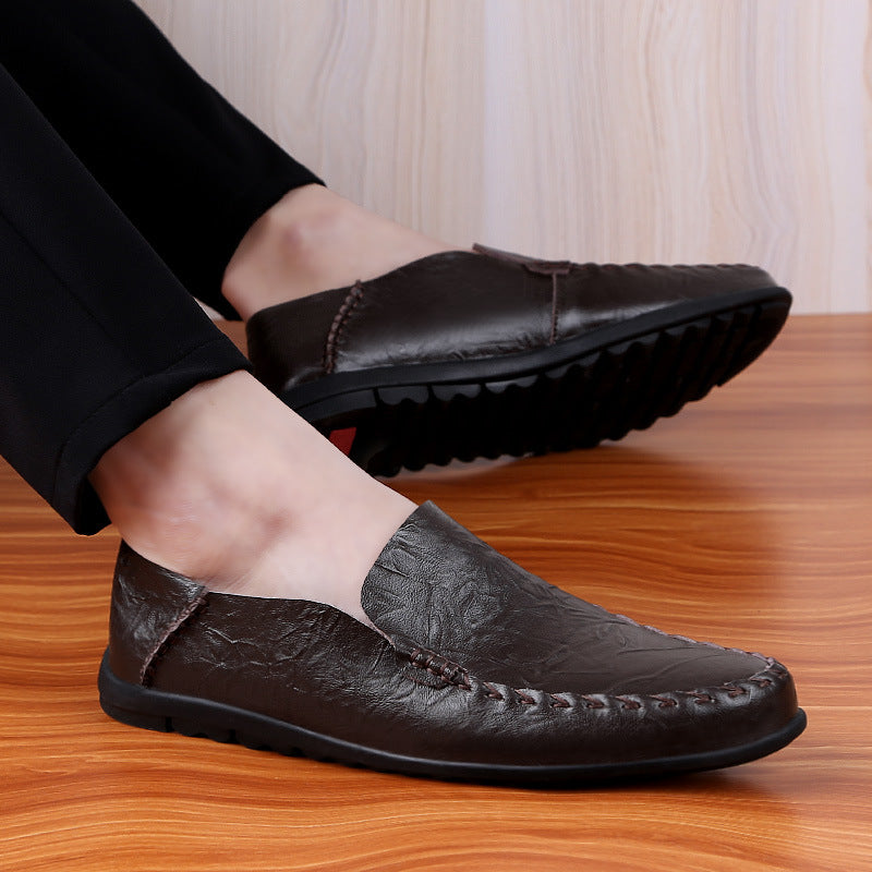 Men's Plus Size Genuine Doug Fashion Slip-on Casual Shoes