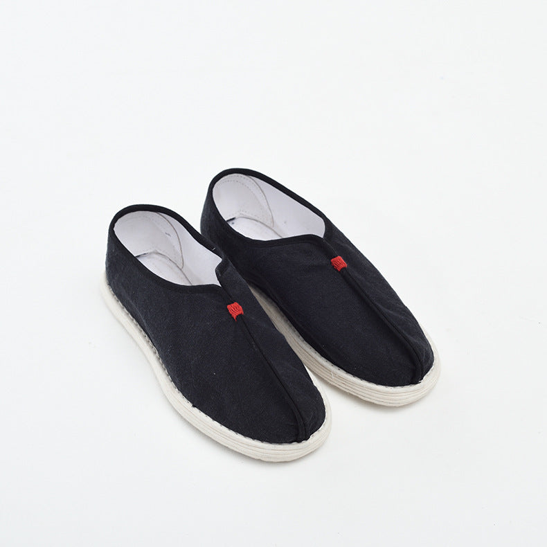 Men's Cloth Artistic Retro Flat Autumn Canvas Shoes