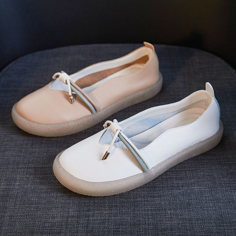 Women's Bottom Low-cut Mori Literary Style Retro Casual Shoes