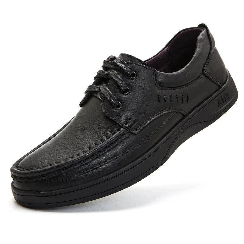 Men's Genuine Lace Up Thick Comfortable Plus Casual Shoes