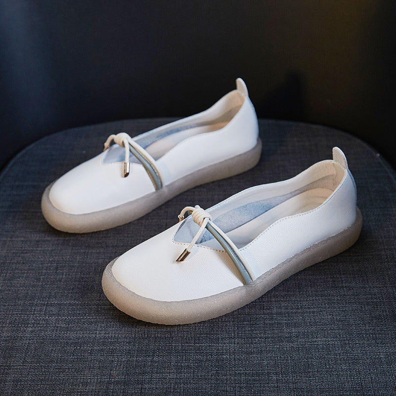 Women's Bottom Low-cut Mori Literary Style Retro Casual Shoes