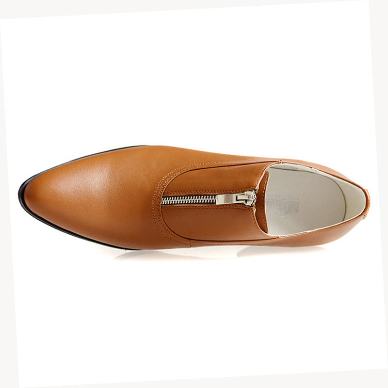 Men's Pointed Korean Style Trendy High Fashion Stylist Men's Business Leather Shoes