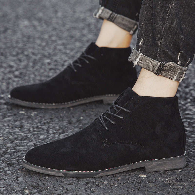 Men's Leisure Martin Suede Pointed Toe Large Casual Shoes