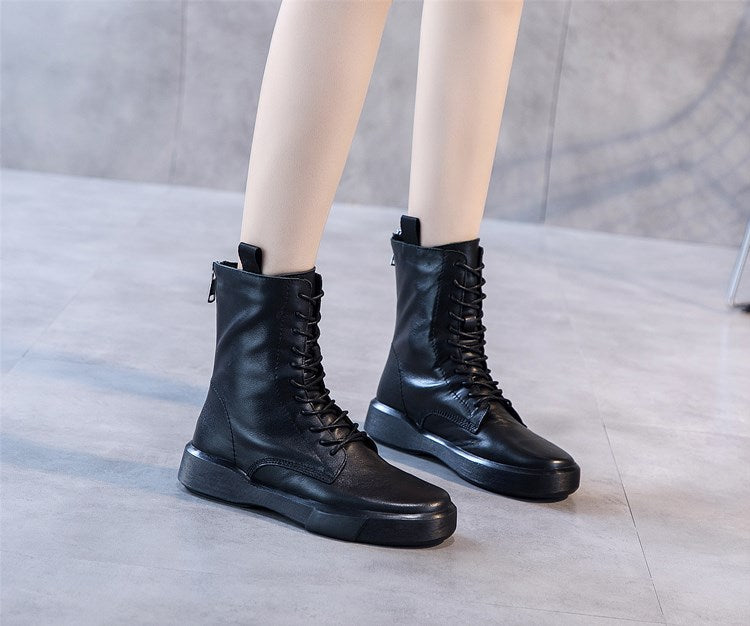 Women's Xi Produced Classic Short Flat Martin Boots