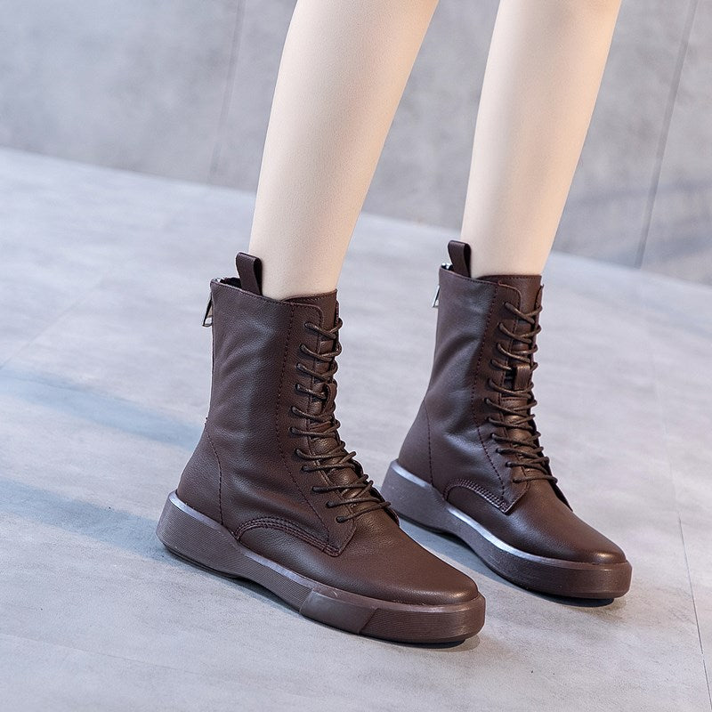 Women's Xi Produced Classic Short Flat Martin Boots