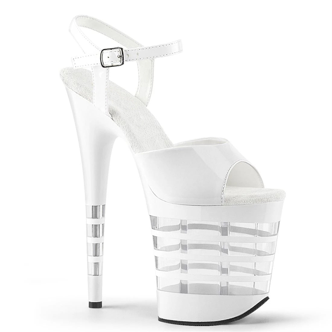 Platform Fashion Transparent Striped Waterproof Pole Sandals