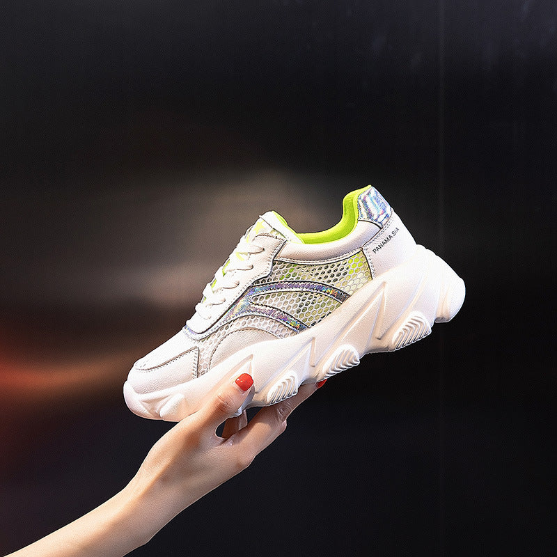 Women's Sports Breathable Daddy Tide Thick Bottom Sneakers