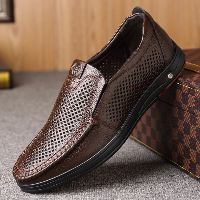 Men's Plus Size Breathable Hollow Dad Business Casual Shoes