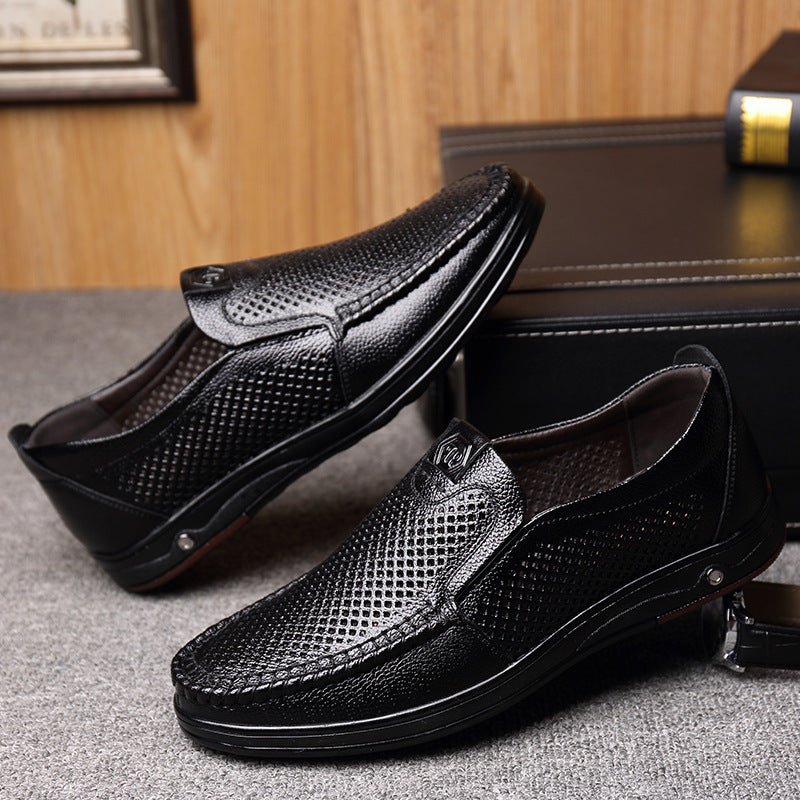 Men's Plus Size Breathable Hollow Dad Business Casual Shoes