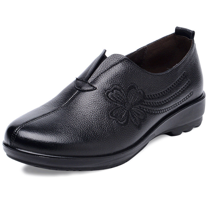 Women's Mom Old Lady Soft Bottom Flats Women's Shoes