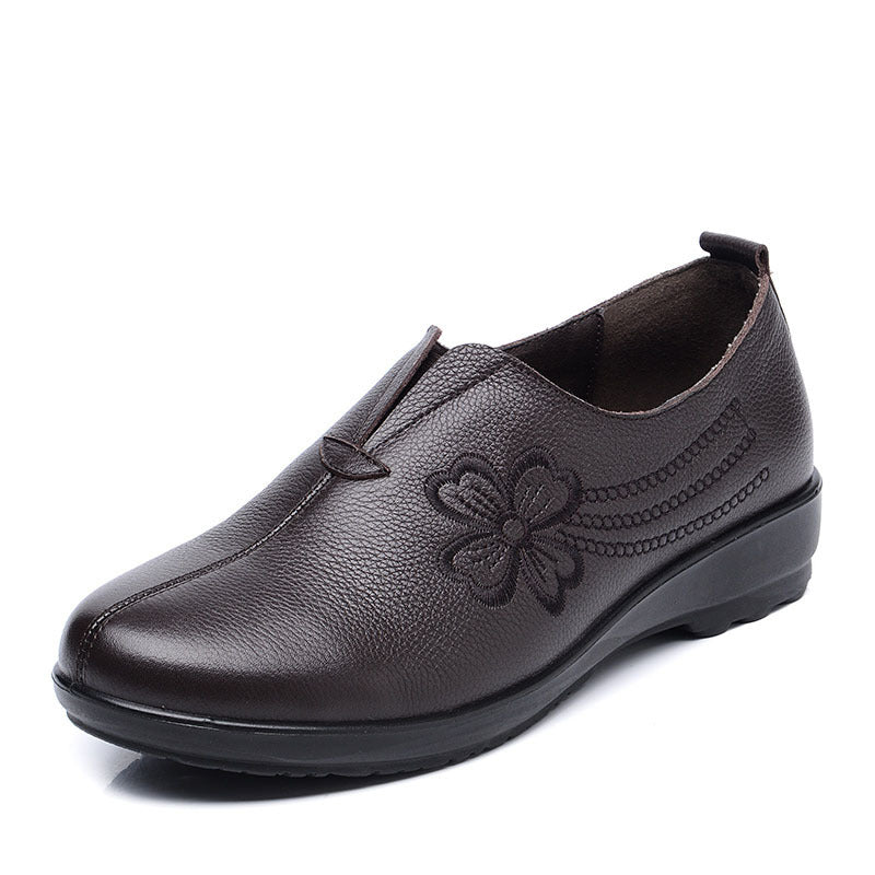 Women's Mom Old Lady Soft Bottom Flats Women's Shoes