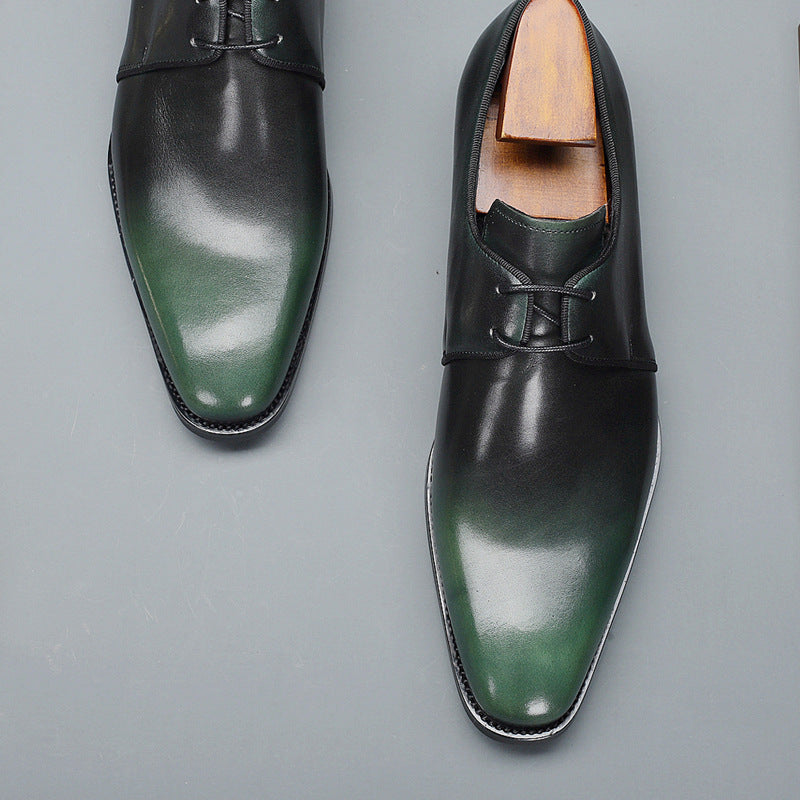 Men's Source Business Formal Derby Cowhide Plus Leather Shoes
