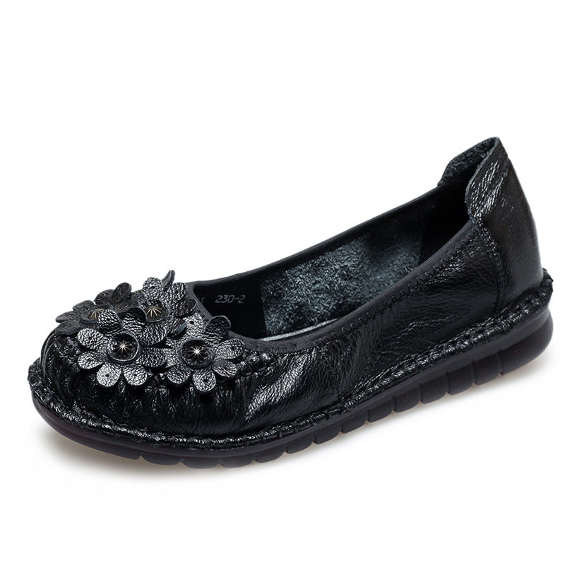 Women's Pumps Soft Comfortable Beef Tendon Bottom Leather Shoes