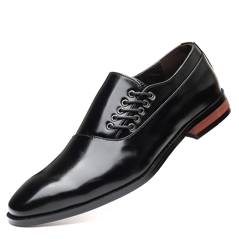 Men's British Style Fashion Trend Single Business Leather Shoes