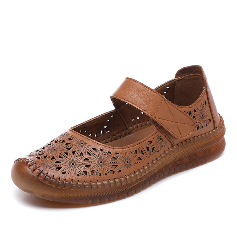 Women's Mom Summer Hollow Hole Toe Cap Sandals