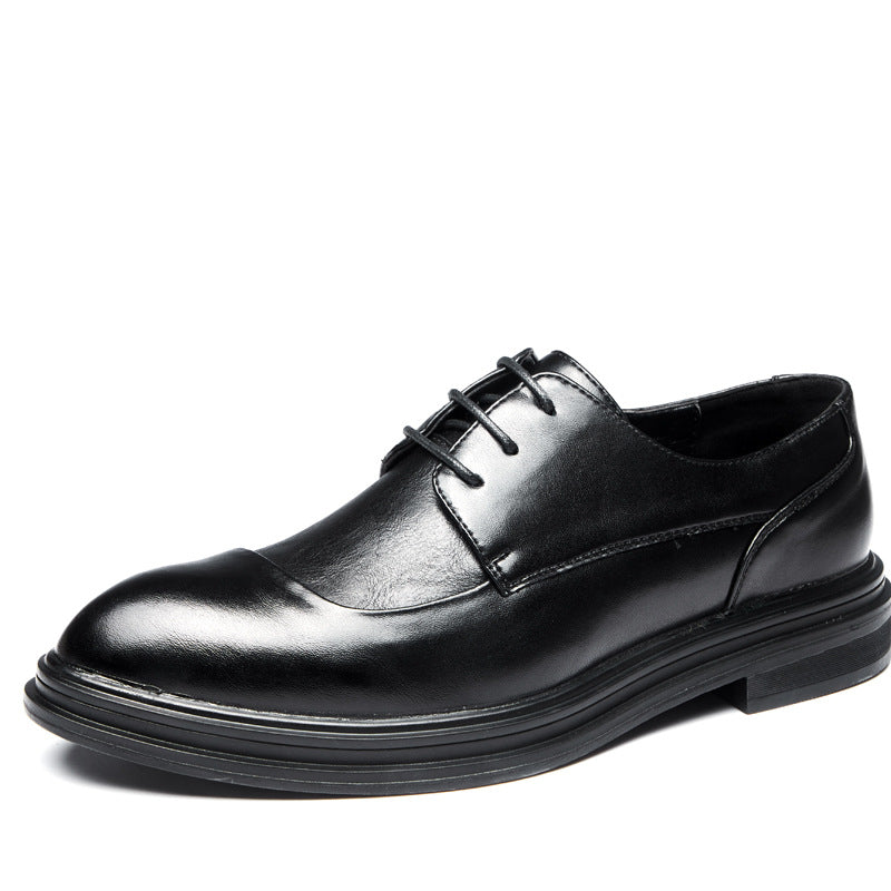 Men's Breathable Korean Style Trendy Business Formal Wear Leather Shoes