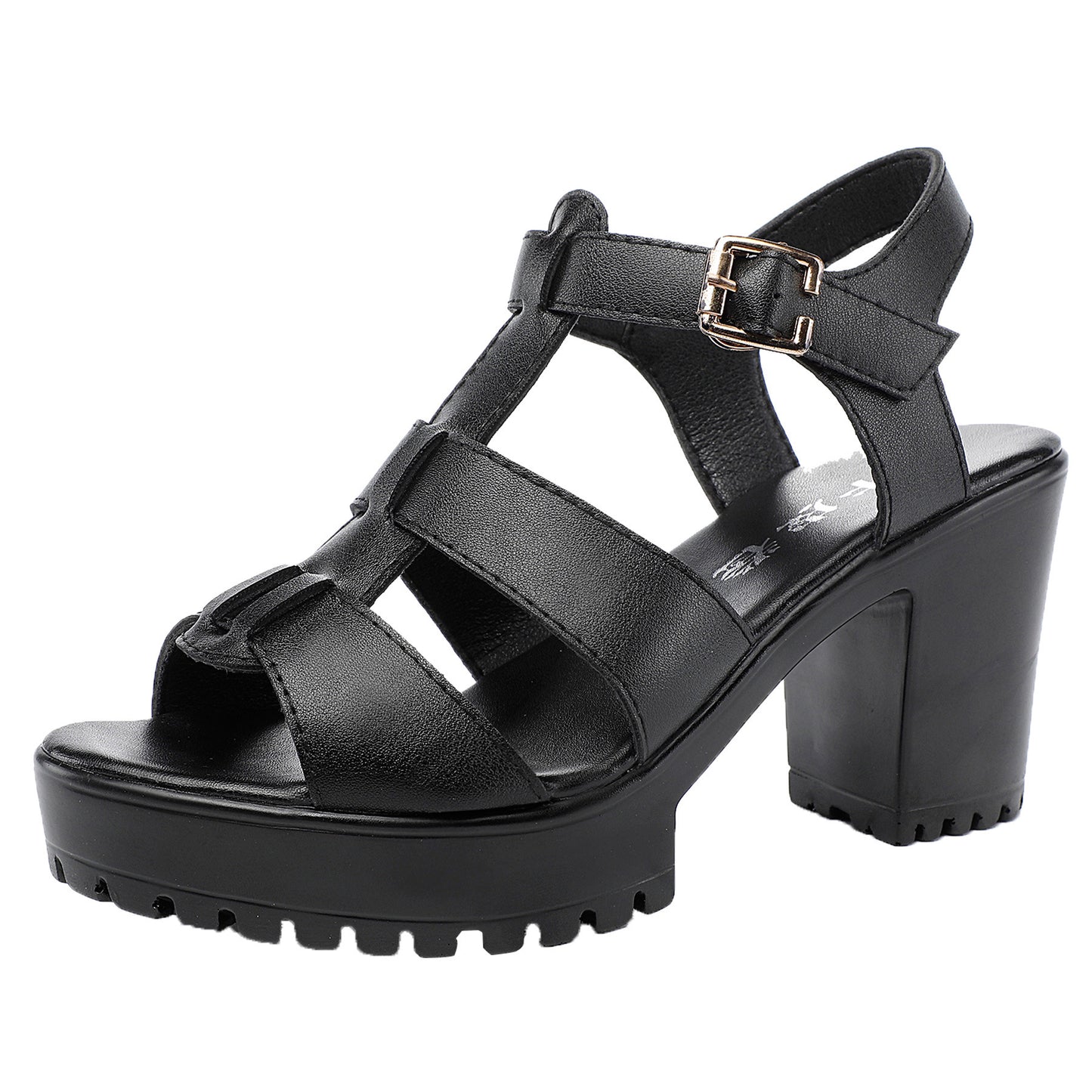 Women's Chunky Peep Toe Large Small Size Sandals