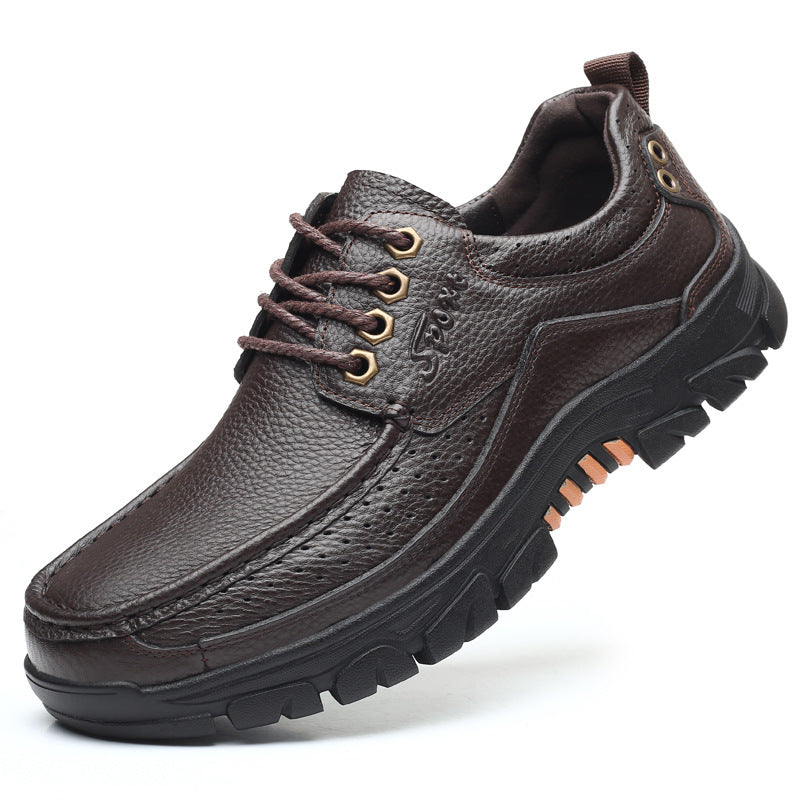 Men's Pumps Cowhide Plus Size Business Formal Leather Shoes