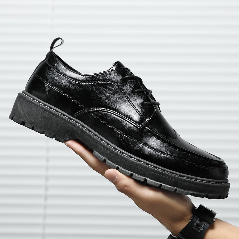 Men's Breathable Korean Style Small Business Waterproof Casual Shoes