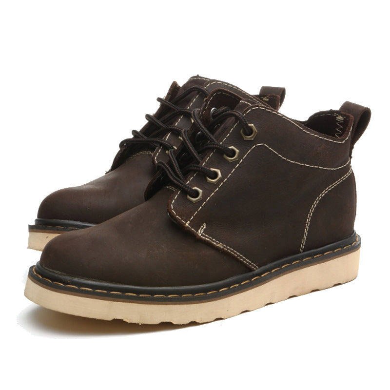 Women's & Men's Short Trendy Vintage Waterproof Motorcycle British Boots