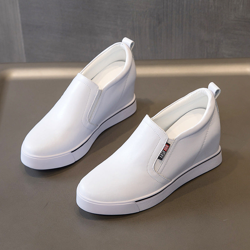 Women's Height Increasing Insole Korean Style Slimming Casual Shoes