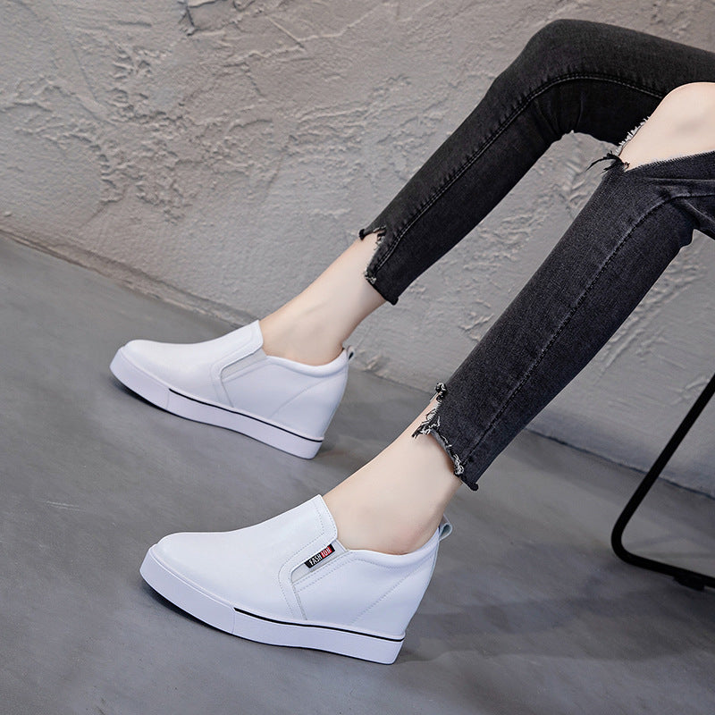 Women's Height Increasing Insole Korean Style Slimming Casual Shoes