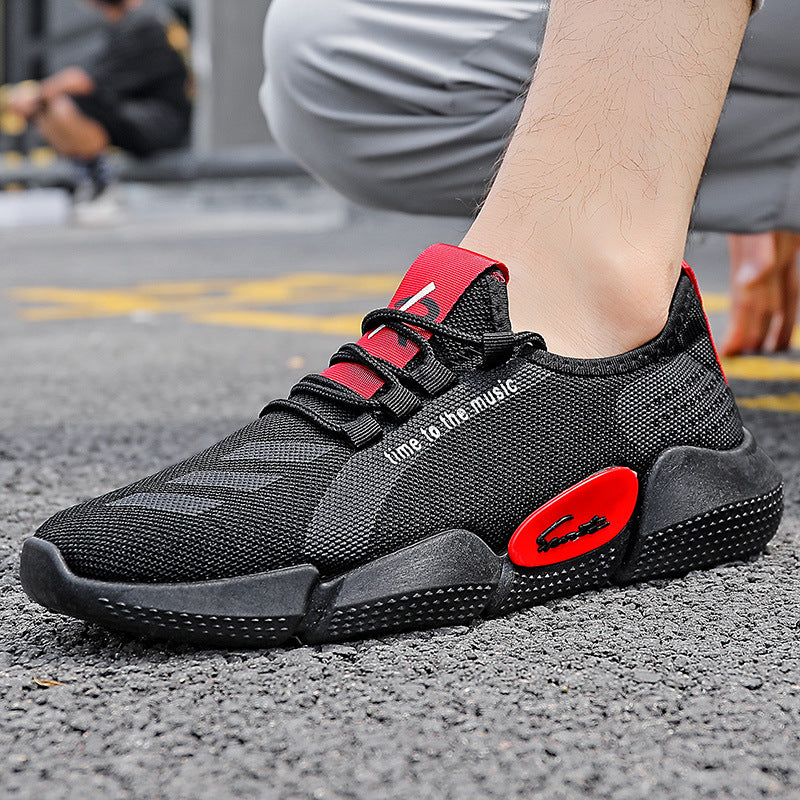 Men's Flying Woven Trendy Lightweight Breathable Casual Shoes
