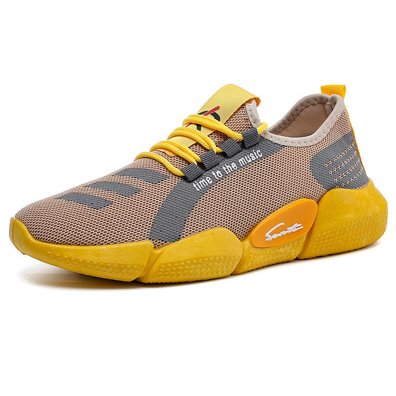 Men's Flying Woven Trendy Lightweight Breathable Casual Shoes