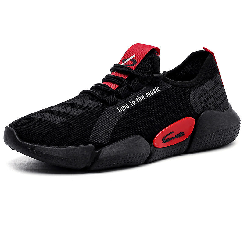 Men's Flying Woven Trendy Lightweight Breathable Casual Shoes
