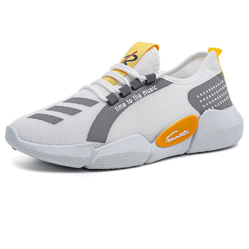 Men's Flying Woven Trendy Lightweight Breathable Casual Shoes