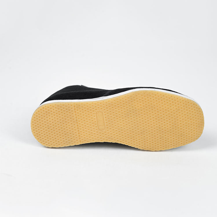 Men's Cloth Winter Handmade Strong Soles Black Canvas Shoes