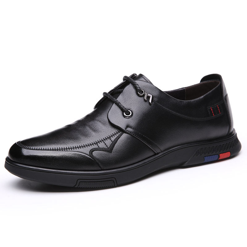 Men's Autumn Top Layer Cowhide Soft Genuine Casual Shoes