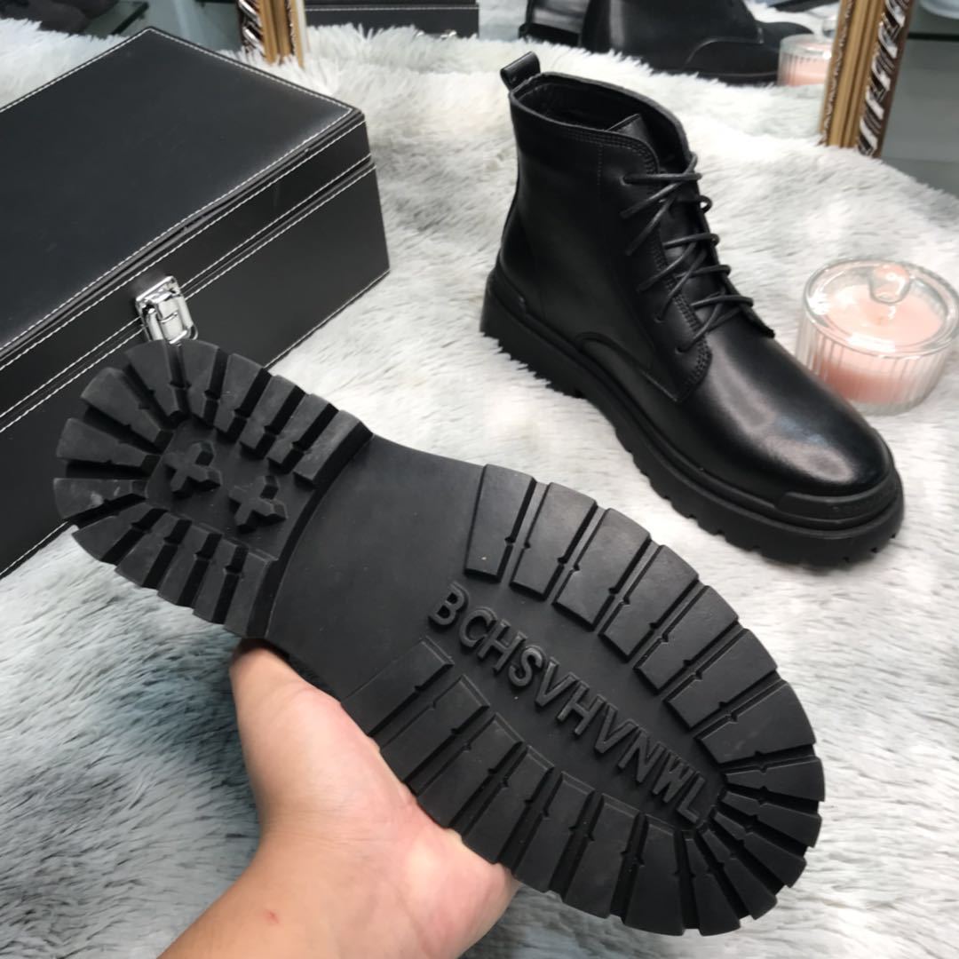 Men's Martin British Style Worker Platform Combat Boots