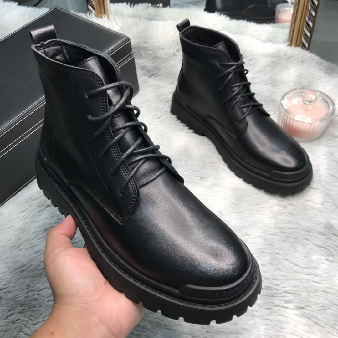 Men's Martin British Style Worker Platform Combat Boots