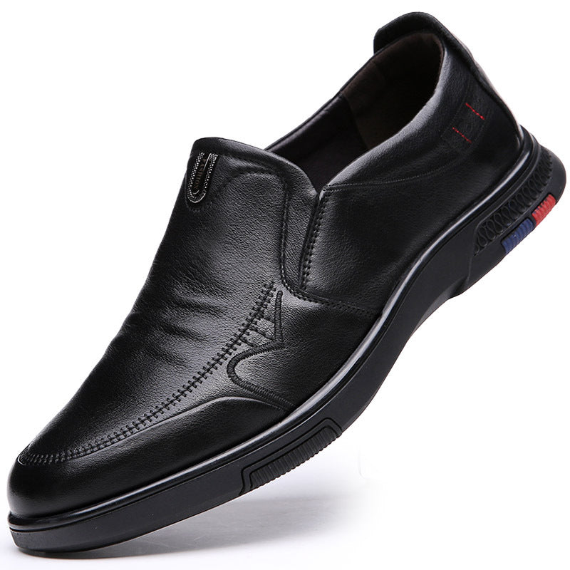 Men's Autumn Top Layer Cowhide Soft Genuine Casual Shoes