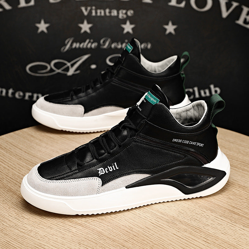 Men's Genuine Fashion Personality Board Increased Winter Sneakers