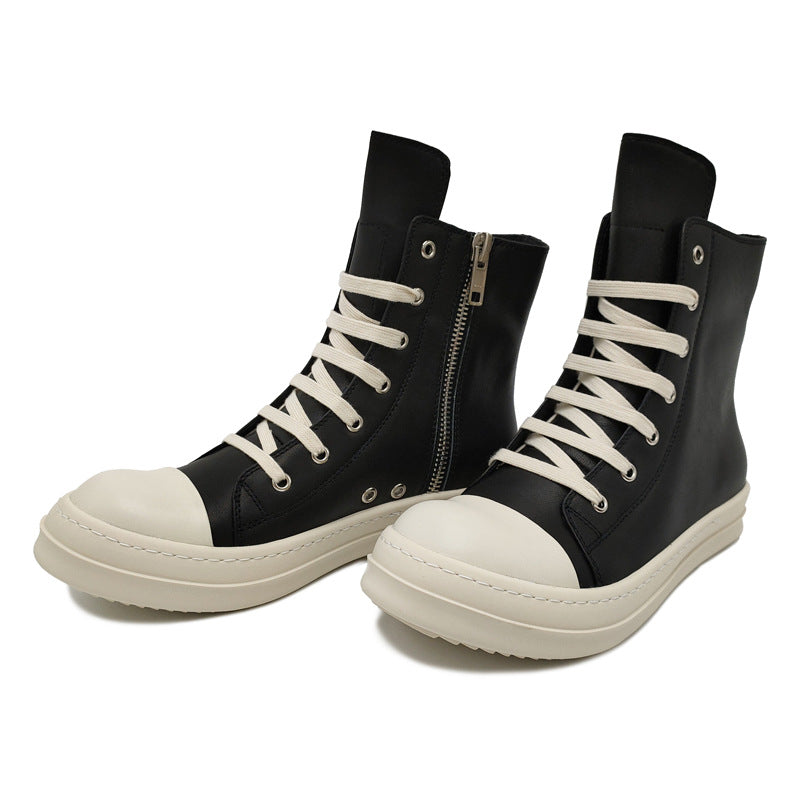 Women's & Men's Goods Trend Thick-soled Cowhide Suede Winter Sneakers