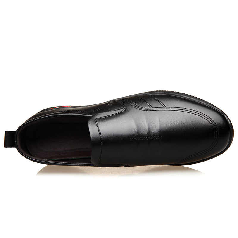 Men's Business Hight Increasing Invisible Height Insole Leather Shoes