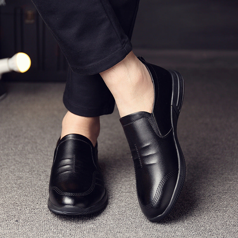 Men's Business Hight Increasing Invisible Height Insole Leather Shoes
