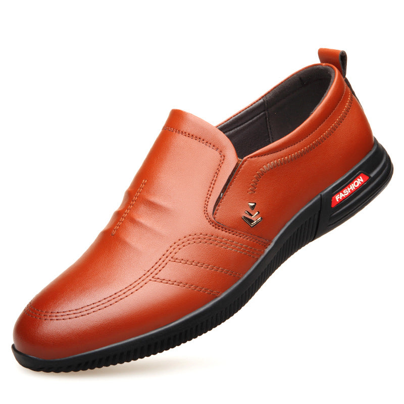 Men's Business Hight Increasing Invisible Height Insole Leather Shoes