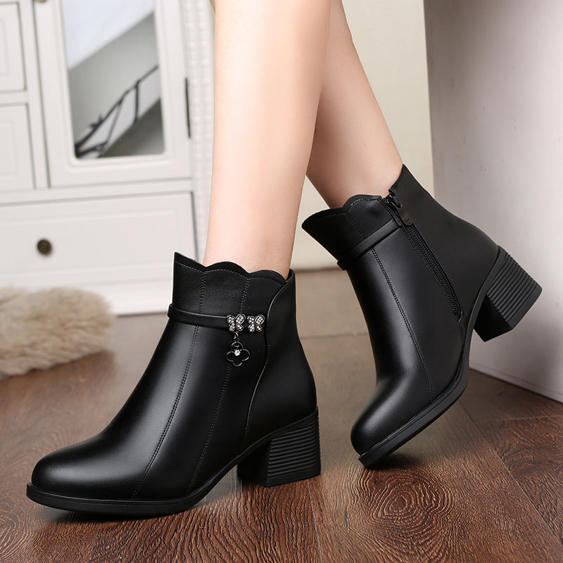 Women's Cotton Thickened Plus Veet Soft Bottom Boots