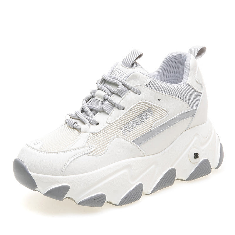 Women's Dad Autumn Versatile Platform Height Increasing Sneakers