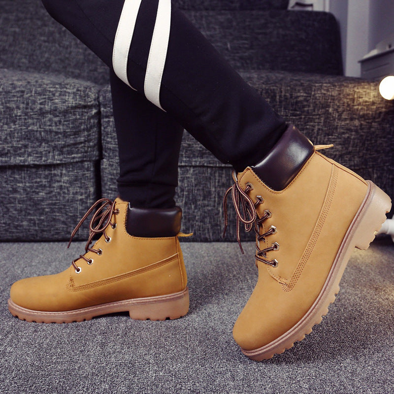 Women's & Men's Martin British Fleece-lined Retro Plus Size Casual Shoes