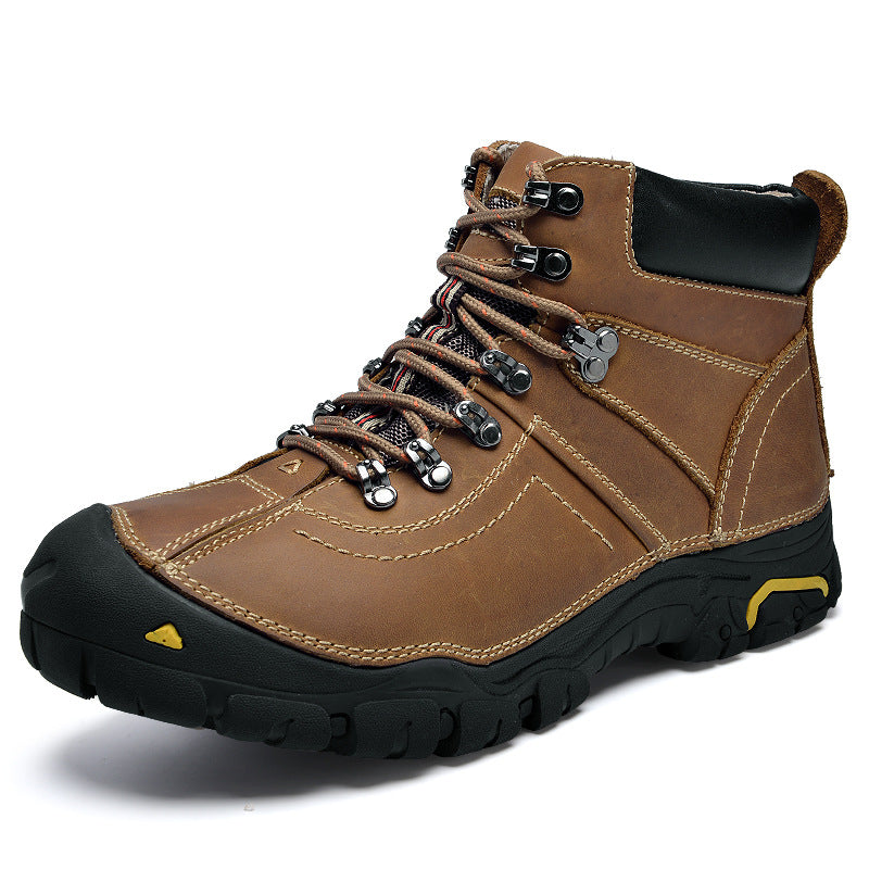 Men's Cotton Outdoor Climbing Frosted Top Layer Sneakers