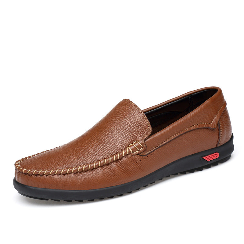Men's Autumn Top Layer Peas Fashion Slip-on Casual Shoes